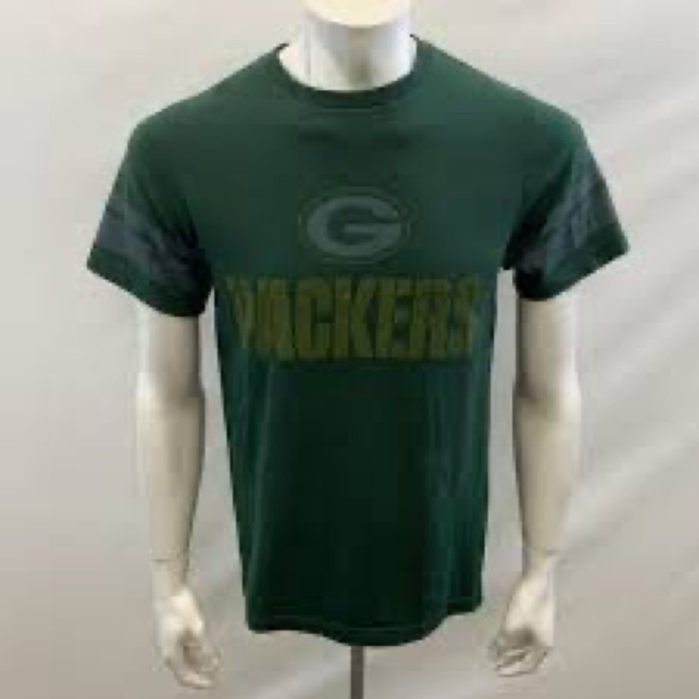 Green Bay Packers Men's T Shirt Green Crew Size XL